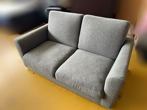【自社配送は札幌市内限定】ニトリ ソファベッド 布張りタイプ フォワードGY W147×D88×H77cm ポケットコイル 中古美品 藻岩倉庫