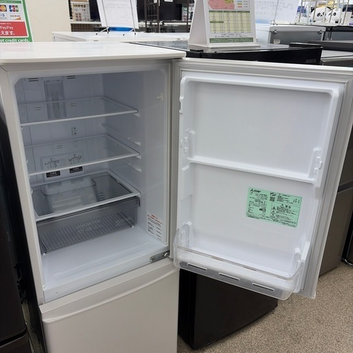リユースのサカイ東金店 MITSUBISHI 冷蔵庫 23年製 146L ※上段ドアポケットなし TJ17930