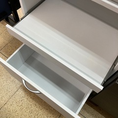 リユースマン倉敷、ミニ食器棚、ホワイト、キッチン、収納の画像