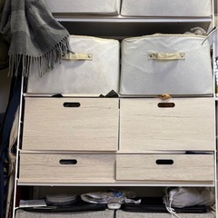  突っ張り壁面収納Nポルダ(幅80cm ホワイトウォッシュの画像