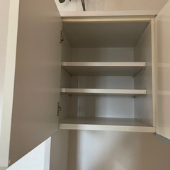 キッチン　カップボード　食器棚　ホワイトの画像