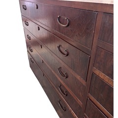 整理箪笥 和箪笥 タンス チェスト 引き出し13個 アンティーク家具 昭和レトロ 5段の画像