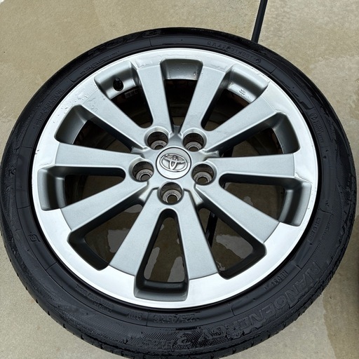 トヨタ純正18インチホイールセット4本 225/45R18 5穴 洗浄済み