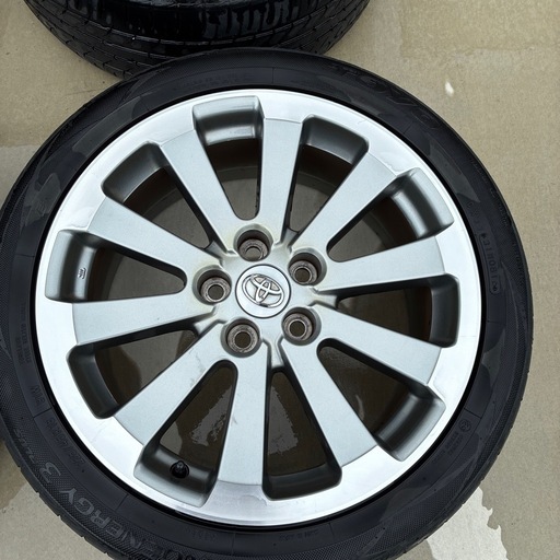トヨタ純正18インチホイールセット4本 225/45R18 5穴 洗浄済み