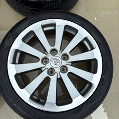トヨタ純正18インチホイールセット4本 225/45R18 5穴 洗浄済みの画像