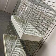 【2個セット】新古　HOEI ホーエイ 鳥かご ワイド　ホワイトの画像