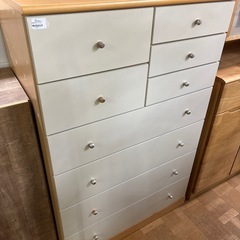 【ジャングル深井店】6段チェスト ナチュラル 収納家具 堺市 深井【FU222】の画像