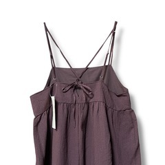 エヘカソポ バッククロスキャミワンピ ブラウン 未使用の画像