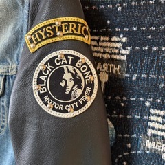 hysteric glamor 袖切替し革　Gジャンの画像