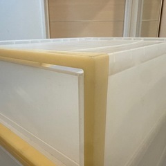 MUJI Polypropylene Storage Case, Drawer Type, Large, Set of 6の画像