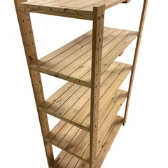【美品】ウッドシェルフの画像
