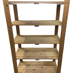 【美品】ウッドシェルフの画像