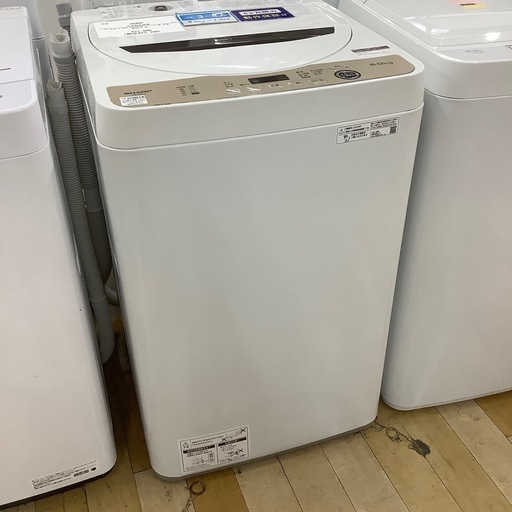 【トレファクラパーク岸和田店】2022年製　全自動洗濯機　SHARP　（6ヶ月保証付）