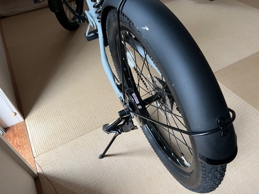 PROVROS セミファットバイク 折りたたみ自転車 20インチ 自転車 6段変速 リアサスペンション LEDライト・ワイヤー錠 付き