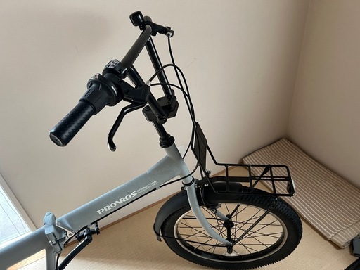 PROVROS セミファットバイク 折りたたみ自転車 20インチ 自転車 6段変速 リアサスペンション LEDライト・ワイヤー錠 付き