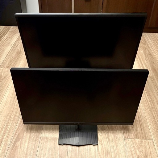 【引取限定】PCモニター2台セット（LG 27型4K ＆ IO-DATA 120Hz訳あり）※バラ売り不可