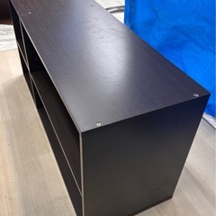 ダークブラウン ローボード W890　2段の画像