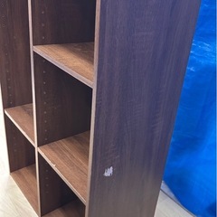 3段カラーBOX ブラウン 約幅60cmの画像