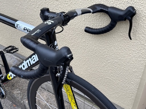 街乗りピスト 固定ギア Boardman TK PRO シングルスピード 3Tカーボンエアロハンドル DURA-ACEハブ
