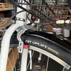 【良品】値引きOK⭐︎電動アシストクロスバイク⭐︎タイヤ、チェーン、ブレーキ等新品交換済みの画像