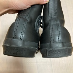 27cm。オールレザーハイカット。コンバース。converse。の画像