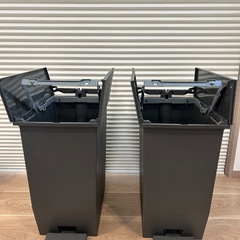 CAINZ ゴミ箱 45L ダーク2個の画像