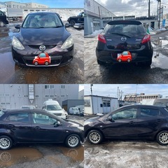 マツダ　デミオ　13C 4WD 平成22年8.3万キロ　車検令和9年2月　オートライト　スタッドレスタイヤありの画像