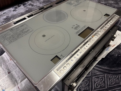 三菱IHクッキングヒーター75cmワイドトップ（CS-G30HNWS）