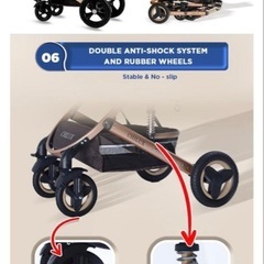 4輪ベビーカー の画像