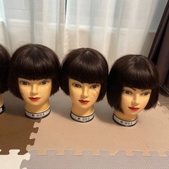 ①カットウィッグ 練習用 美容師 理容師 まとめ売りの画像
