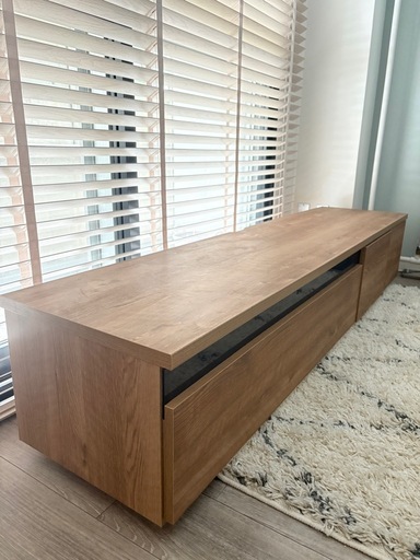 テレビ台 180cm LOWYA 日本製 完成品 シャビーナチュラル