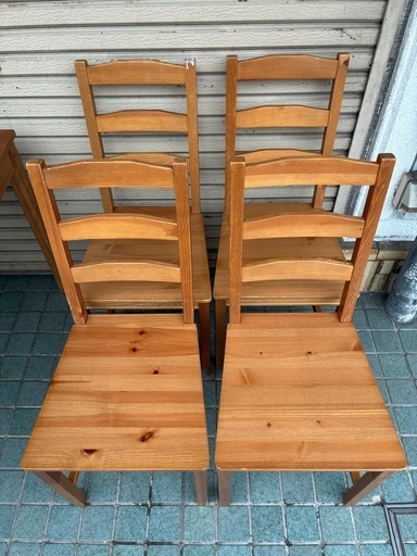 ※終了※★IKEA★イケア ダイニングセット ダイニングテーブル ダイニングチェア4脚 JOKKMOKK ヨックモック ・高さ74cm