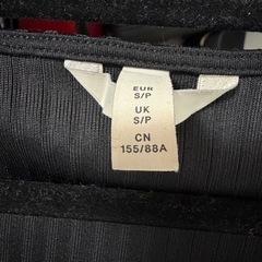 黒 ストライプ タイトワンピース Sサイズ 半袖 レディース の画像