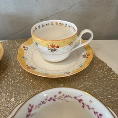 ノリタケカップ&ソーサー4客　バーサトーン　スタジオコレクション トゥルーラブの画像