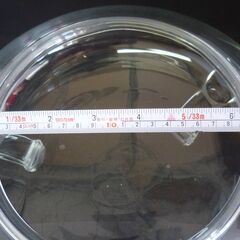 金魚鉢 ガラス製 切子 /めだか鉢 水鉢/中古品・現状渡しの画像