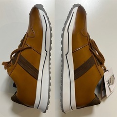 KOBE FINISHED レザースニーカーFIT THOUGH 600 / FT771 ウォーキングシューズ カジュアルシューズ くつ クツ 紐ありシューズ レースアップシューズ 抗菌 消臭brown ブラウン茶色レザー、牛革、本革27.0センチの画像