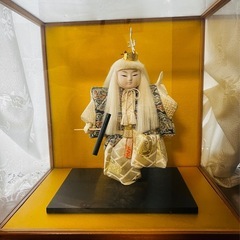 五月人形　ガラスケース入りの画像