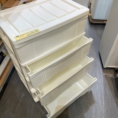 【衣類収納】【4段キャスター付き】クリーニング済み【管理番号0303】野の画像