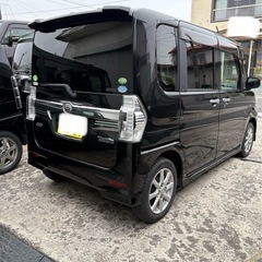 平成26年　ダイハツ　タントカスタムRS ターボ　2WD エンジンスターター　自動ブレーキ　アイドリングストップ　ドライブレコーダー　両側パワースライドドア　ETC 車検令和10年2月の画像