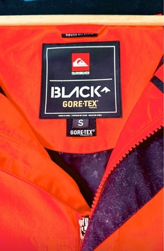 QUIKSILVER クイックシルバー BLACK GORE-TEX ジャケット S オレンジ
