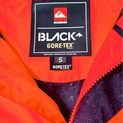 QUIKSILVER クイックシルバー BLACK GORE-TEX ジャケット S オレンジの画像