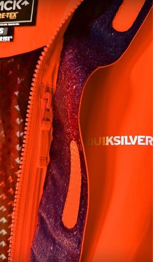 QUIKSILVER クイックシルバー BLACK GORE-TEX ジャケット S オレンジ