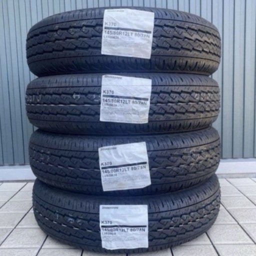 【2024年製✨】BRIDGESTONE K370 サマータイヤ 145/80R12 軽バン用／1本¥5,500〜 バラ売りOK！ BRIDGESTONE（ブリヂストン） 145/80R12 4本セット タイヤ サマー 