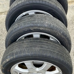 ダイハツ純正14アルミ4本 5分山の画像