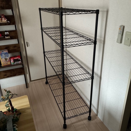 ニトリ ラック棚 4段 キャスター付き