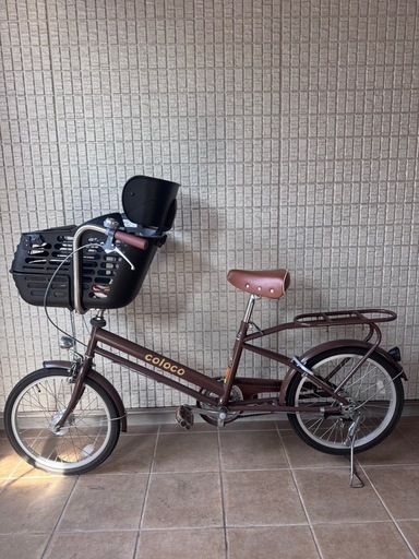 子供乗せ自転車 《coloco ブラウン》走行10回程度✨ (me) 大阪のその他