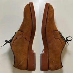 YUMI KATSURAユミカツラKY990 140601スエードシューズウォーキングシューズカジュアルシューズビジネスシューズくつクツ紐ありシューズレースアップシューズ ブラウン茶色レザー27.0センチ箱冊子日本製 国産 国内製 メイドインジャパンの画像