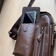 未使用 牛革製ショルダーバッグの画像