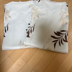 遮光カーテン 100×200cm 2枚 葉っぱ柄の画像