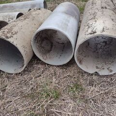 高松市 大径 ビニールパイプ 塩ビ管 厚肉管 1本の価格 VP150 200 外径165ミリ 200ミリ 塩ビパイプ グレー 灰色の画像